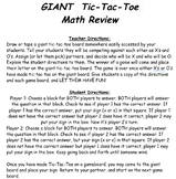 Giant Tic Tac Toe Subtraction and Estimation