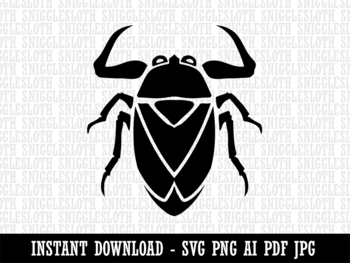 Giant Water Bug Aquatic Insect Clipart Instant Digital Download AI PDF ...