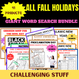 Giant Word Search Puzzles worksheets, Challenging Word sea
