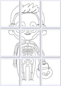 Giant Halloween Coloring Pages - Set of 3