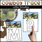 Cowboy Letter Formation Cards - Wild West Writing Activity