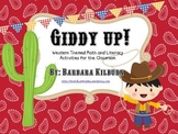 Giddy up!  Western Themed Math and Literacy Activities
