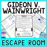 Gideon v Wainwright ESCAPE ROOM Activity - Reading compreh
