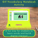 Gif Vocabulary Notebook Activity