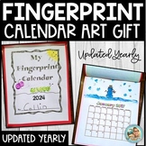 Christmas Gift for Parents | 2022 Calendar Printable Fingerprint ART