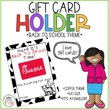 teacher appreciation: Chick-fil-A gift card by Krystie Hassemer