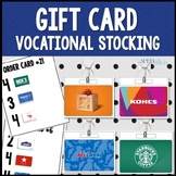 Gift Card Stocking Practice & Work Task for Vocational Ski