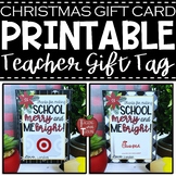 Gift Card Tag for Teacher Christmas Gift {Gift Card Holder}