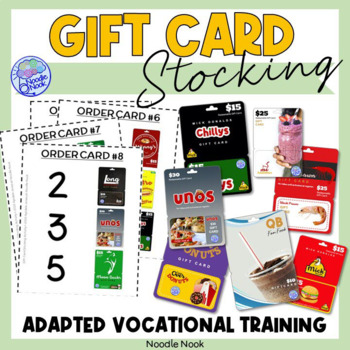 Preview of Gift Cards Work Tasks for Vocational Training in Autism Units - Original