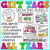 Gift Tags for the Whole Year | Student and Teacher Gift Tags