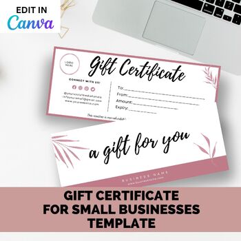 Preview of Gift certificates for Small Businesses / Child-minders / private tutors