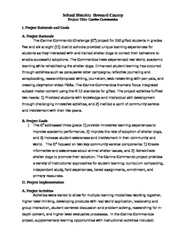 Preview of Gifted Curriculum Challenge Grant Final Report