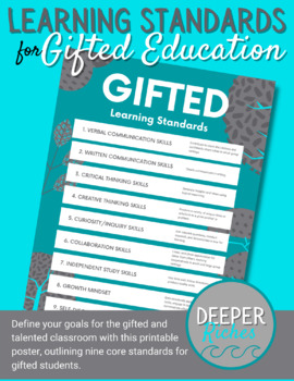 Preview of Gifted Education Student Standards
