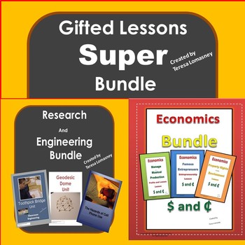 Preview of Gifted Education Super Bundle Engineering and Economics