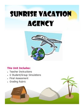 Preview of Gifted Education Unit- Sunrise Vacation Agency