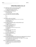 Gifted Hands Chapter Quizzes