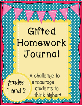 Preview of Gifted Homework Journal