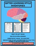 Gifted Learning Style Inventories