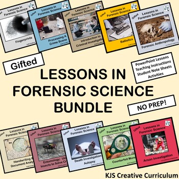 Preview of Gifted Lessons In Forensic Science Bundle
