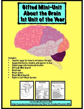Preview of Gifted Mini-Unit About the Brain