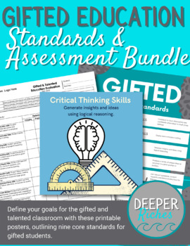 Preview of Gifted Standards and Assessment Bundle