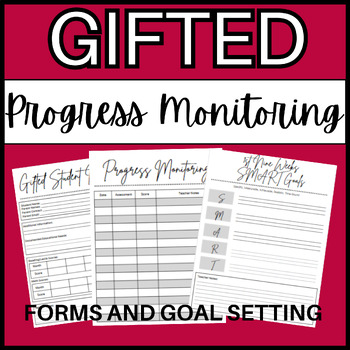 Preview of Gifted Student Progress Monitoring Forms