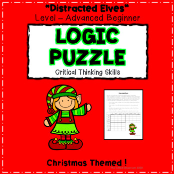Preview of Gifted & Talented -Christmas Logic Puzzle with Digital Option