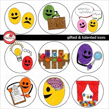 Preview of Gifted & Talented Icons by Poppydreamz