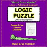 Gifted & Talented -Mardi Gras Logic Puzzle with Digital Op