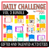 Gifted & Talented Daily Challenge Bundle - Vol 3 - Math & 