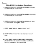 Gifted YOU! Reflection Questions