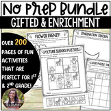 Gifted and Talented - Enrichment Activity Bundle