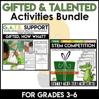 Preview of Gifted and Talented Activities BUNDLE | Activities to Challenge Gifted Learners