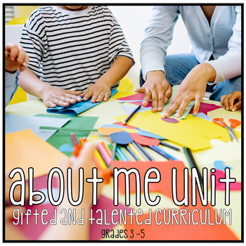Preview of All About Me Unit - Common Core Aligned NO PREP Third Fourth Fifth Grade