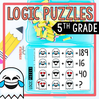 Preview of Gifted & Talented Math Activities Logic Puzzles 5th Grade Extension Tasks Vol 2