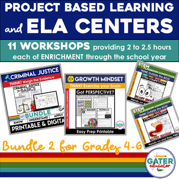 Preview of ELA Centers | Enrichment Activities for Gifted Students | Early Finishers 3