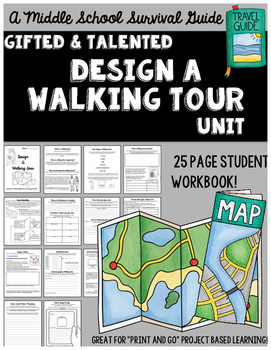 Preview of Gifted and Talented Unit - Design A Walking Tour