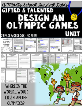 Preview of Gifted and Talented Unit - Design Your Own Olympic Games