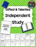 Gifted and Talented - Independent Study (Editable)