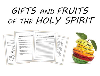 Preview of Gifts and Fruits of the Holy Spirit (3 Assignments)