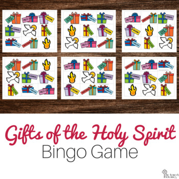 Gifts Of The Holy Spirit Bingo Game No Prep Catholic Activity