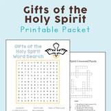 Gifts of the Holy Spirit Word Search and Crossword Puzzle Packet