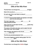 Gifts of the Nile River