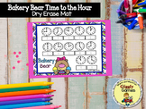 Giggly Games Bakery Bear Time to the Hour Activity Dry Erase Mat