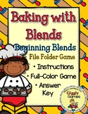 Giggly Games Baking with Blends File Folder Game