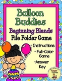 Giggly Games Balloon Buddies Beginning Blends File Folder Game