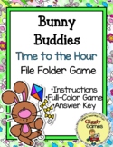 Giggly Games Bunny Buddies Time to the Hour File Folder Game