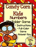 Giggly Games Candy Corn Kids Numbers File Folder Game