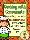 Giggly Games Cooking with Consonants File Folder Game