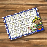 Giggly Games Fiesta Time to the Hour Clock Mat Dry Erase